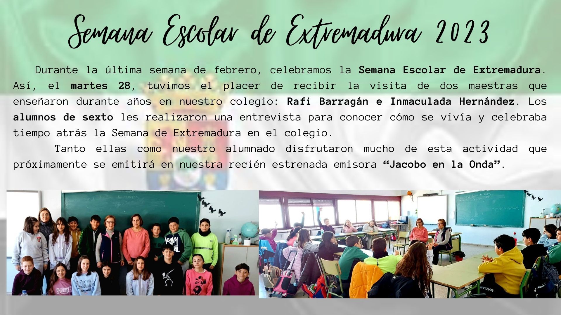 Semana Extremadura Entrevista Maestras